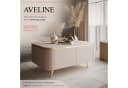 Lookway Couchtisch AVELINE Beige Gold Schräge Beinen Bild 1
