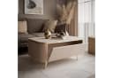 Lookway Couchtisch AVELINE Beige Gold Schräge Beinen Bild 5