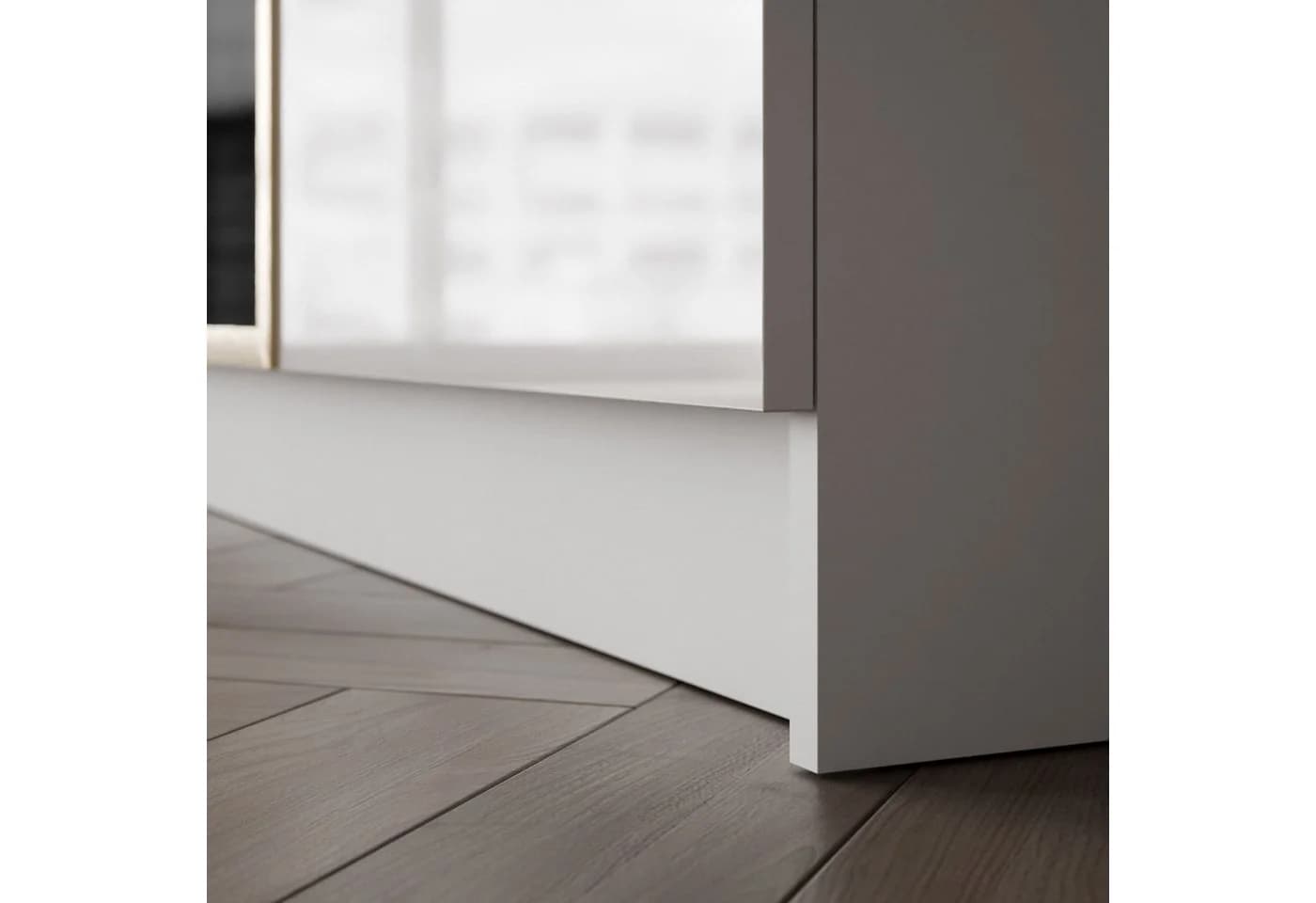Lookway Kleiderschrank ATRIUM Weiß Hochglanz Gold Akzente - Bild 5