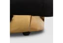 Lookway Pouf LUCIA Glamour-Stil mit goldenem Sockel Schwarz Bild 4