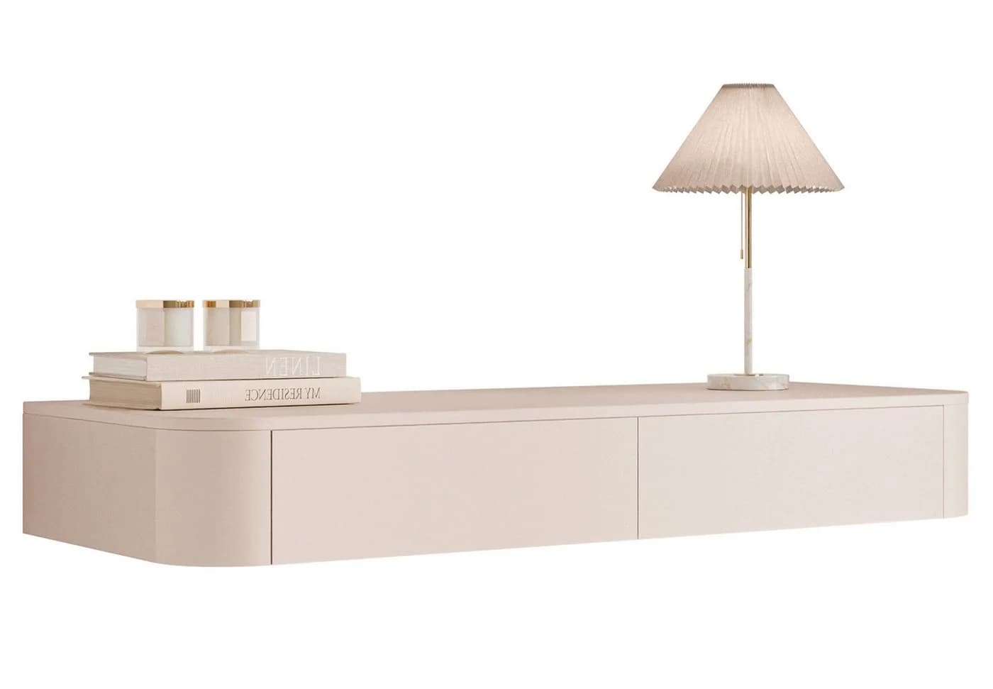 Lookway Konsolentisch SAGE Hängende Konsole Beige mit Schubladen - Bild 2