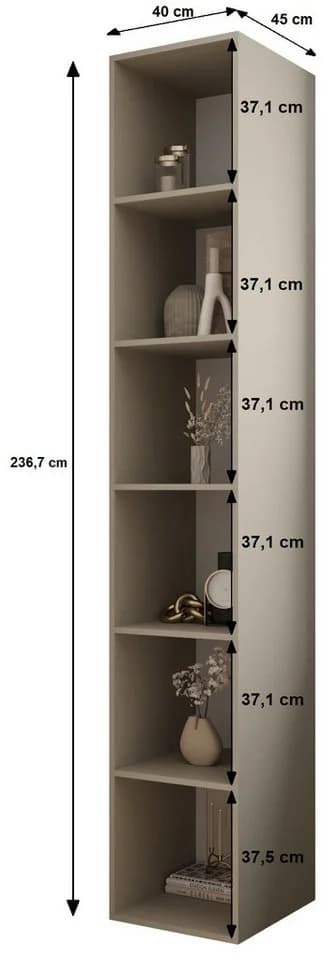 ABIKS MÖBEL Kompaktgarderobe INOVA mit Kleiderstange und Regalen - Bild 5