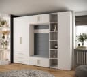 ABIKS MÖBEL Kompaktgarderobe INOVA 3 SATZ 11-teilig Weiß/Gold Bild 1