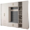 ABIKS MÖBEL Kompaktgarderobe INOVA 3 SATZ 11-teilig Weiß/Gold Bild 2