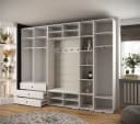 ABIKS MÖBEL Kompaktgarderobe INOVA 3 SATZ 11-teilig Weiß/Gold Bild 3