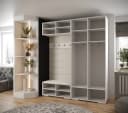 ABIKS MÖBEL Kompaktgarderobe INOVA 3 SATZ mit Kleiderstange und Regalen Bild 3