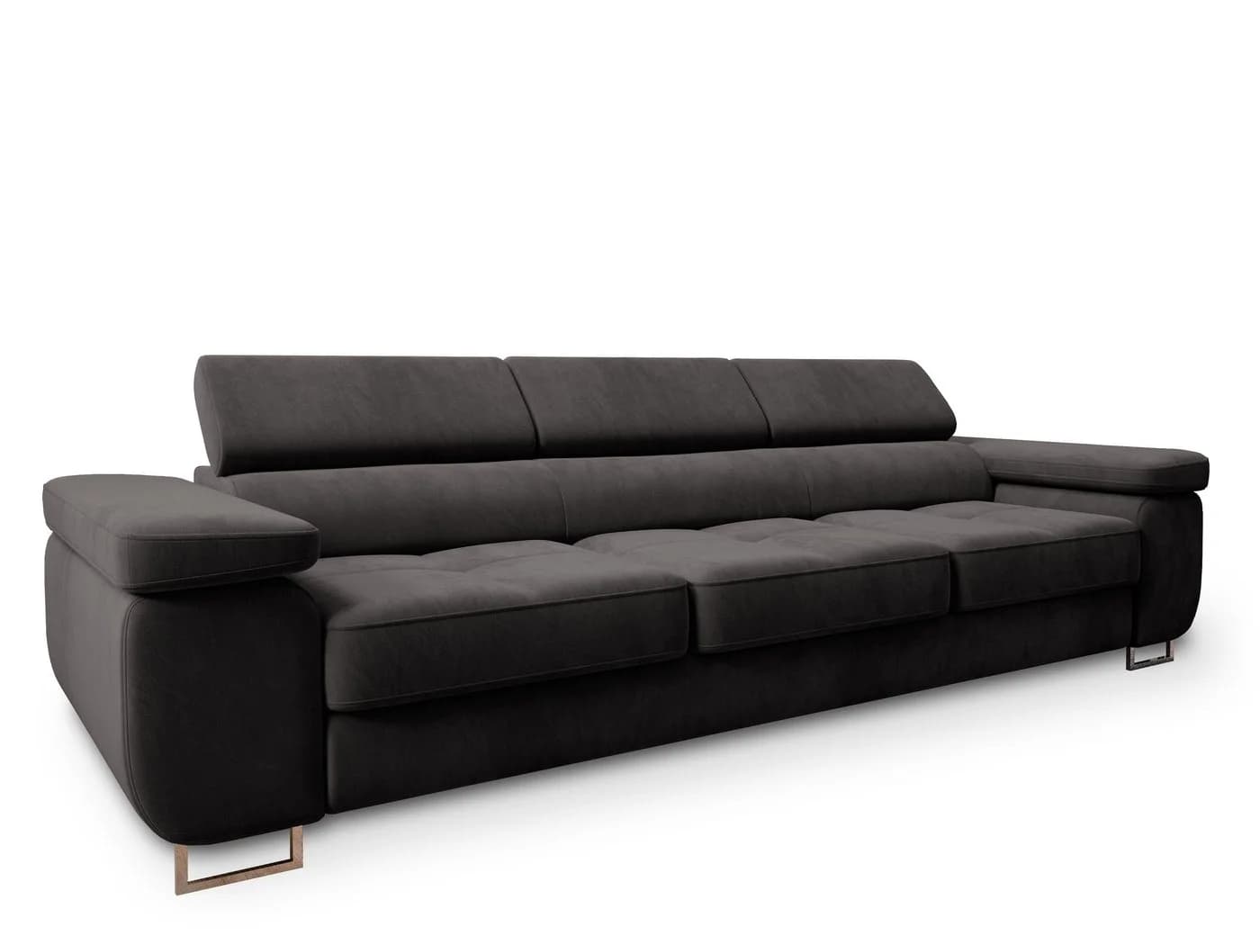 Masseno Sofa MOSINE mit Schlaffunktion und verstellbaren Kopfstützen