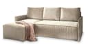 Masseno Ecksofa PERUSI L-Form mit Schlaffunktion und Bettkasten beige Bild 1