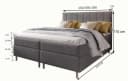 Masseno Boxbett IBIZA beige mit Bonell-Matratze und Topper Bild 3