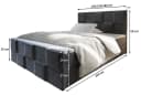 Masseno Boxbett MONA mit Bonell-Matratze und Topper beige Bild 3