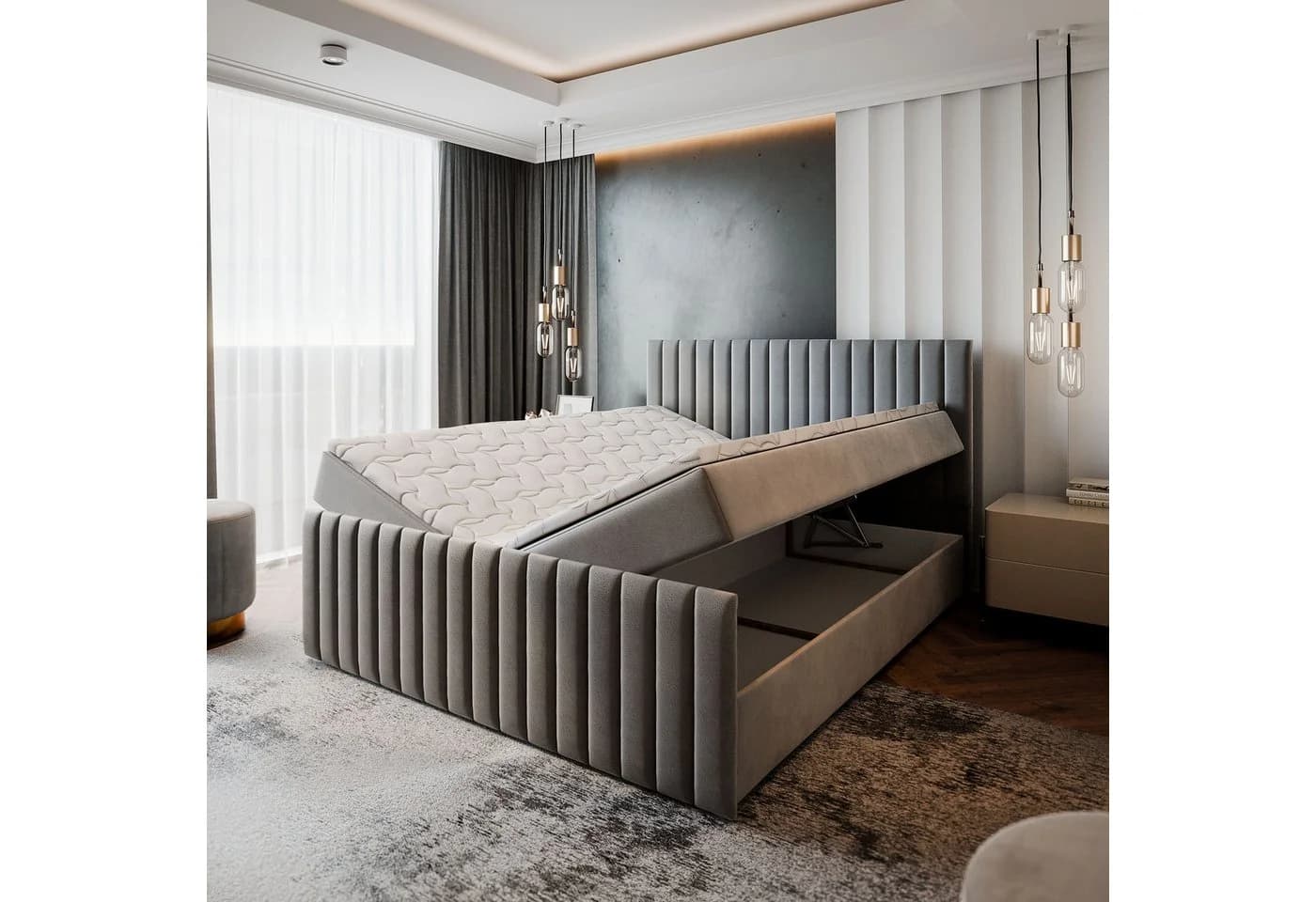 Masseno Boxbett ARION mit Bonell Matratze und Topper - Bild 5
