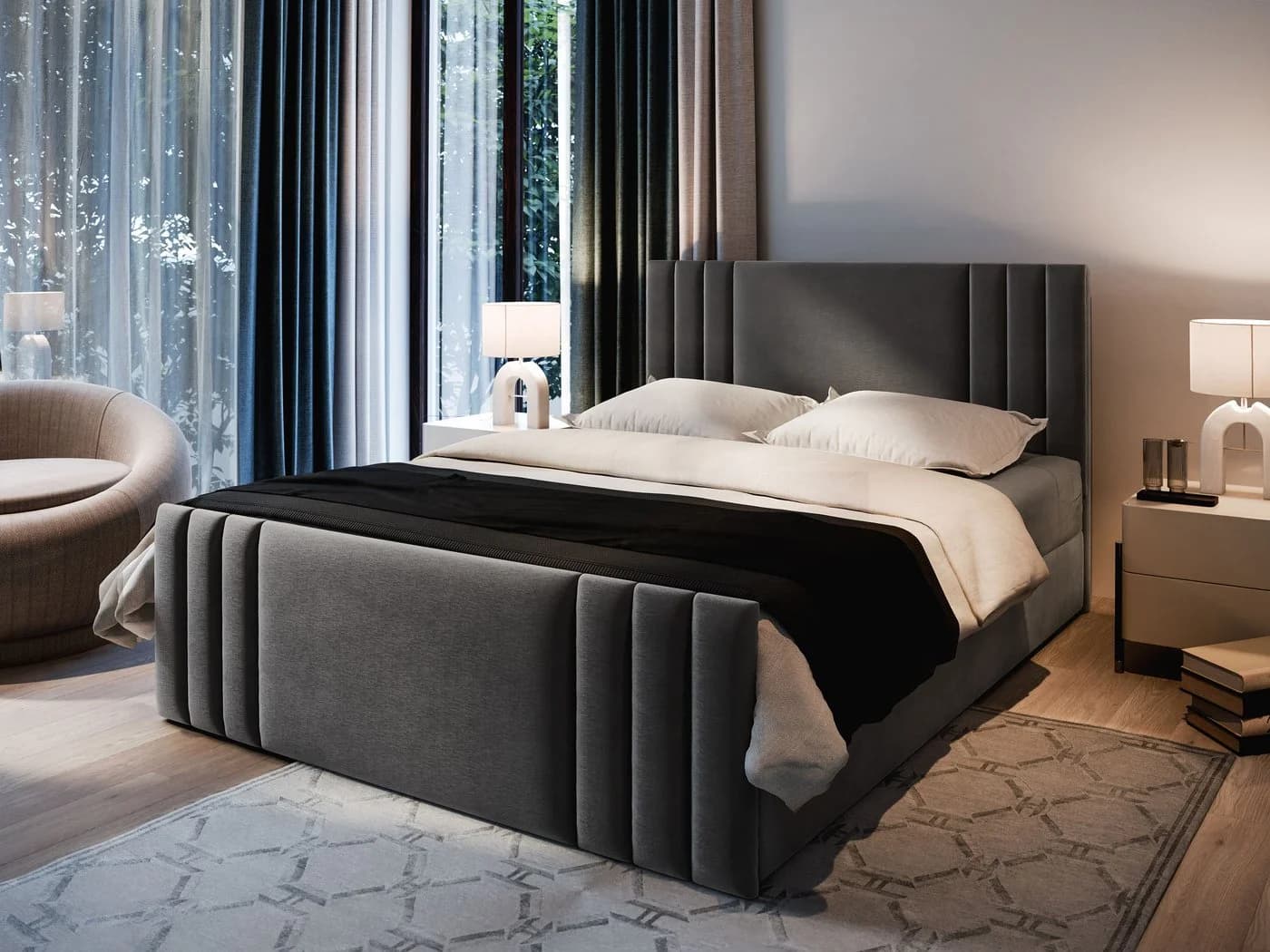 Masseno Boxbett KANES mit Bonell Matratze und Topper - Bild 2
