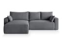 Masseno Ecksofa FORIL mit Schlaffunktion und Bettkasten grau Bild 1