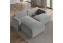 Masseno Ecksofa FORIL mit Schlaffunktion und Bettkasten grau Bild 4