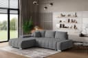 Masseno Ecksofa ALESE Grau mit Schlaffunktion & Bettkasten Bild 2