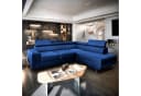 Masseno Ecksofa NOLA L-Form mit Schlaffunktion und Bettkasten Blau Bild 2