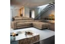 Masseno Ecksofa NOTO L-Form mit Schlaffunktion und Bettkasten Beige Bild 2