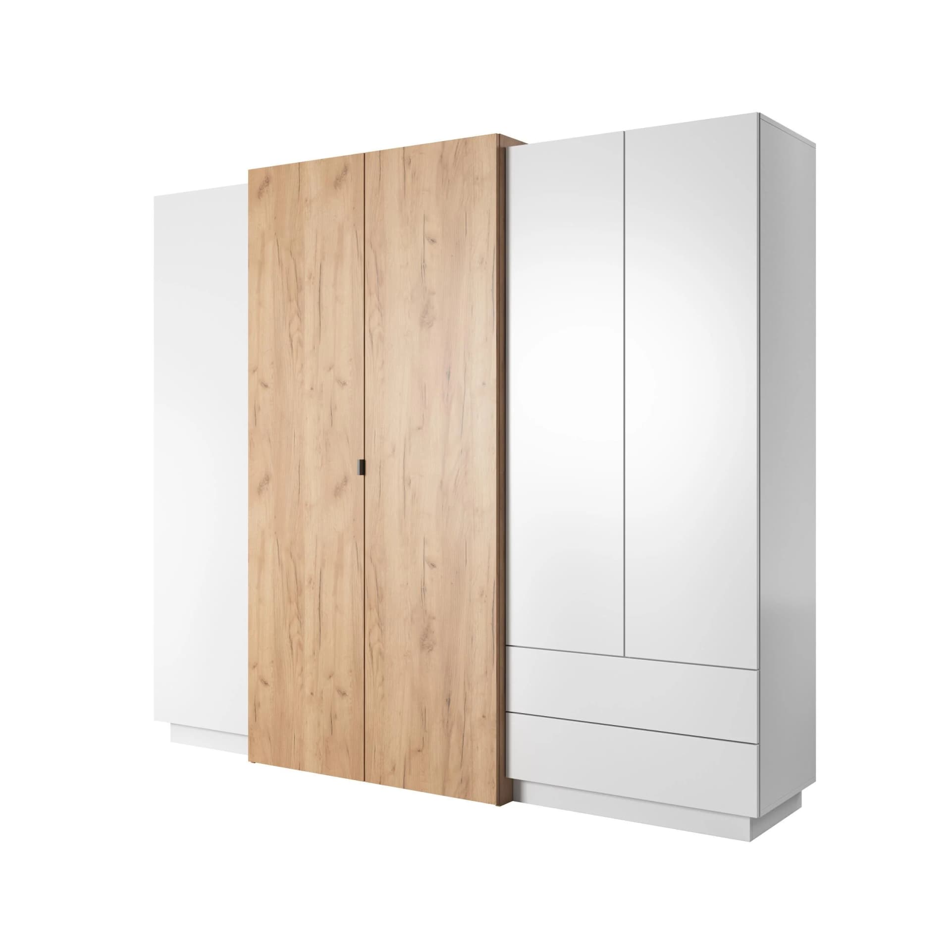 Drehtürschrank TRES 230 cm 5-türig Weiß
