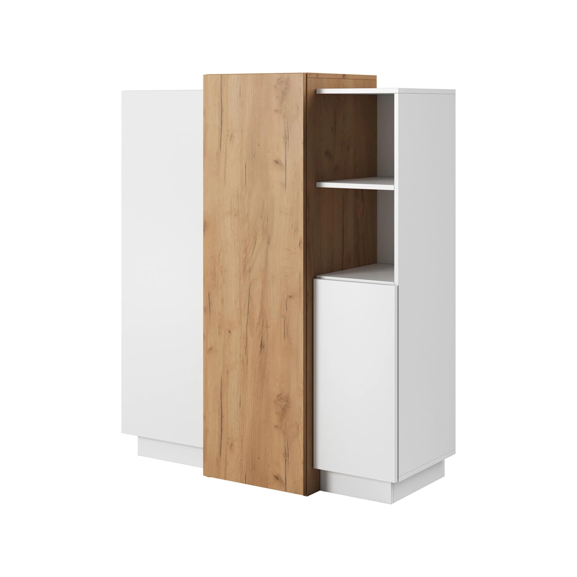 HIGHBOARD TRES 3-Türer Weiß Hochglanz