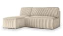 Masseno Ecksofa BRISO mit Schlaffunktion und Bettkasten, L-Form, Gelb Bild 1