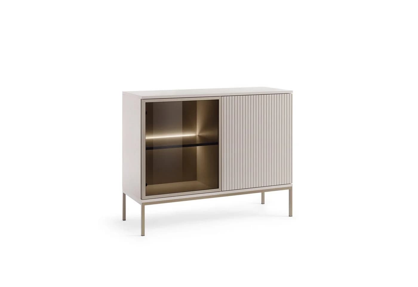 Masseno Kommode SENTIERO 104 cm Sideboard 2 Türen Gelb - Bild 2