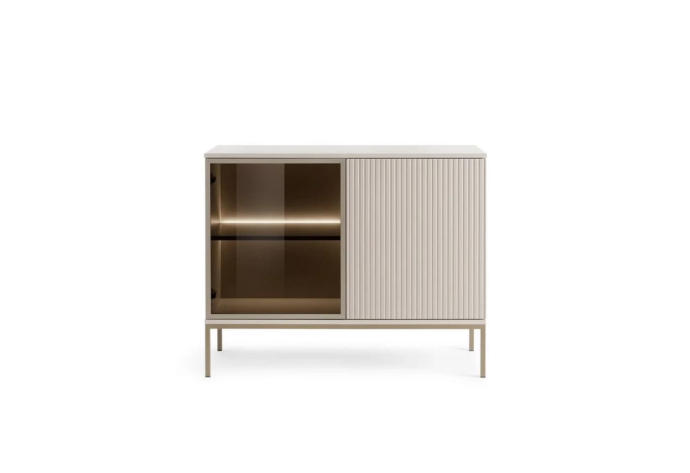 Masseno Kommode SENTIERO 104 cm Sideboard 2 Türen Gelb - Bild 5