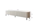 MOEBLINE Lowboard TV Schrank ZILLO 215N Kaschmir/Schwarz Bild 3