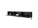 MOEBLINE TV-Schrank ZILLO 215N Schwarz Modernes Lowboard Bild 1