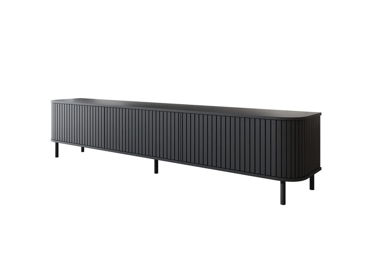 MOEBLINE TV-Schrank ZILLO 215N Schwarz Modernes Lowboard - Bild 2