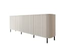 MOEBLINE Kommode Sideboard 4DN ZILLO kaschmir Schwarz Bild 1