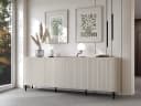 MOEBLINE Kommode Sideboard 4DN ZILLO kaschmir Schwarz Bild 2
