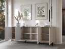 MOEBLINE Kommode Sideboard 4DN ZILLO kaschmir Schwarz Bild 5