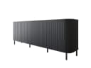 MOEBLINE Sideboard ZILLO 4 Schubladen Schwarz Bild 1
