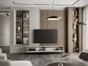 MOEBLINE Wohnwand FIVO 1 kaschmir 3-teilig mit TV-Lowboard Bild 5