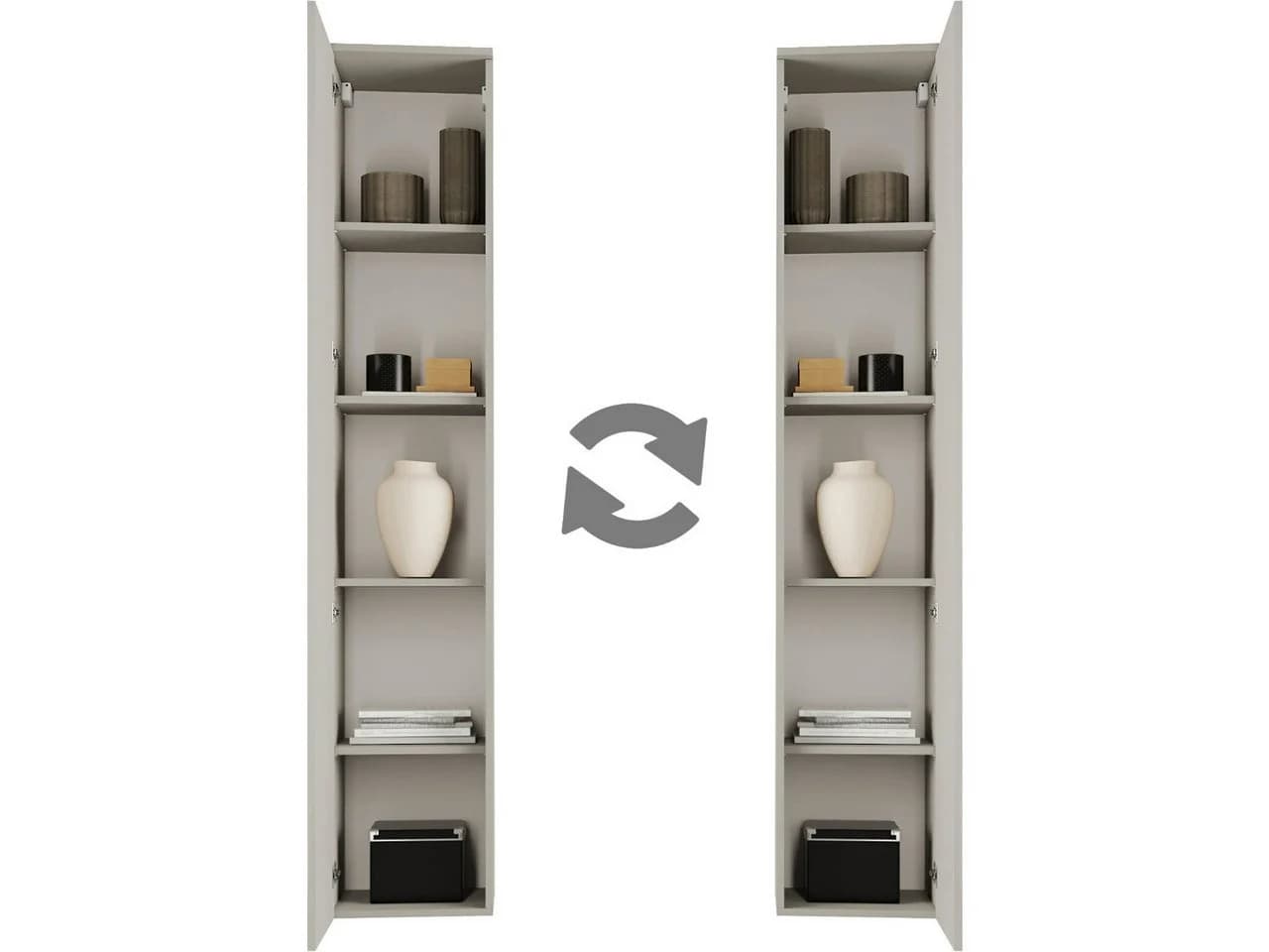 MOEBLINE Wandhängeschrank FIVO 02 kaschmir - Bild 3