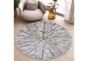 Tapiso Teppich SKY rund Glanzflor Blau/Grau/Creme Bild 1