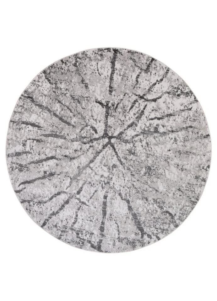 Tapiso Teppich SKY rund Glanzflor Blau/Grau/Creme - Bild 2