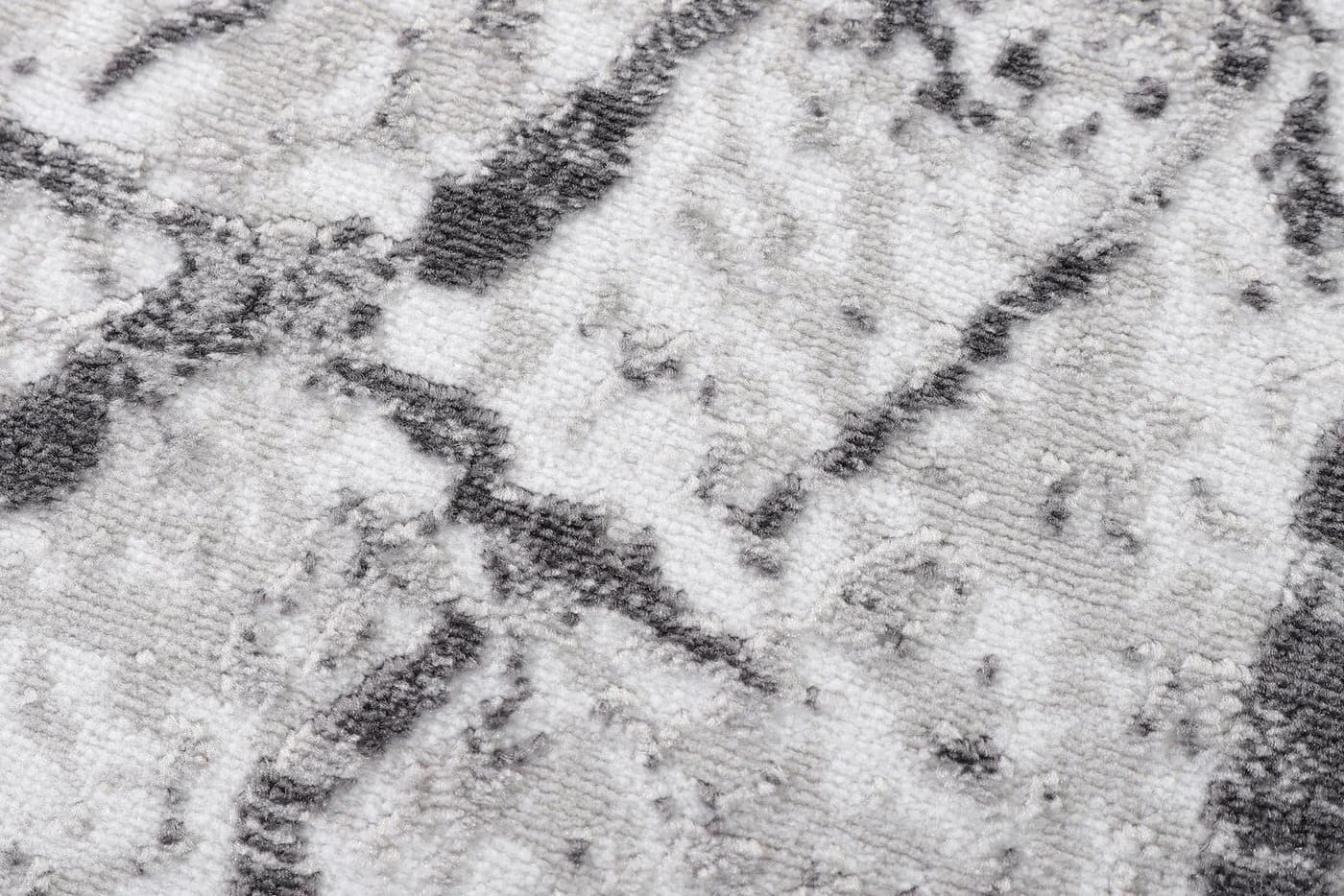 Tapiso Teppich SKY rund Glanzflor Blau/Grau/Creme - Bild 3