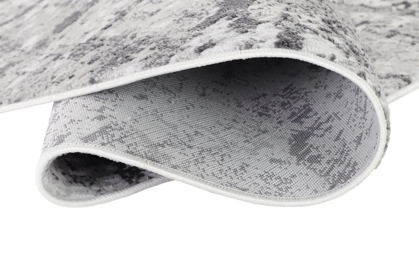 Tapiso Teppich SKY rund Glanzflor Blau/Grau/Creme - Bild 5