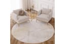 Tapiso Teppich CRYSTAL Rund Modern Design Creme Gold Bild 1