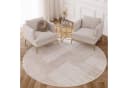 Tapiso Teppich CRYSTAL Rund 8 mm Wohnzimmer Schlafzimmer Modern Design Bild 1