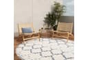 Tapiso Outdoorteppich PATIO Rund Blau Grau Kunstfaser Bild 3
