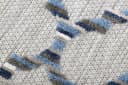Tapiso Outdoorteppich PATIO Rund Blau Grau Kunstfaser Bild 4