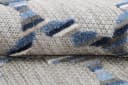 Tapiso Outdoorteppich PATIO Rund Blau Grau Kunstfaser Bild 5