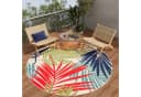 Tapiso Outdoorteppich PATIO Rund Bunt Kunstfaser Bild 1