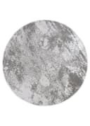 Tapiso Teppich CRYSTAL Rund Hellgrau Modern Design 8mm Höhe Bild 2