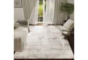 Tapiso Teppich TREND Kurzflor Blumenmuster Beige Braun Grau Bild 1