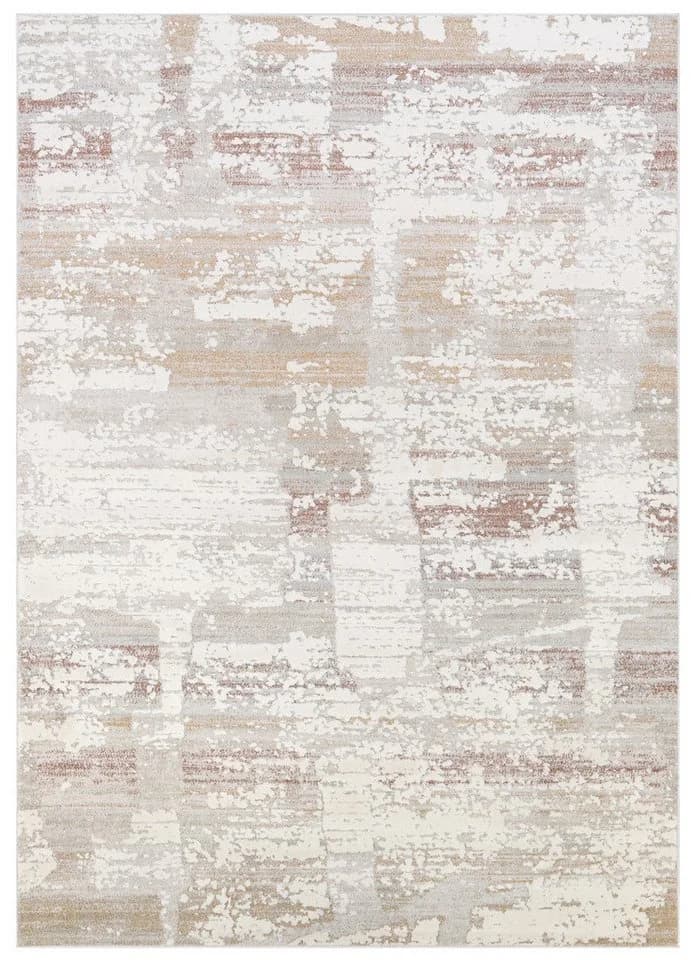 Tapiso Teppich TREND Kurzflor Blumenmuster Beige Braun Grau - Bild 2