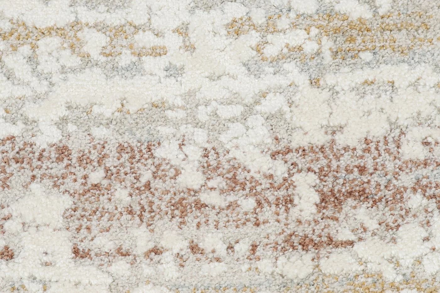 Tapiso Teppich TREND Kurzflor Blumenmuster Beige Braun Grau - Bild 4