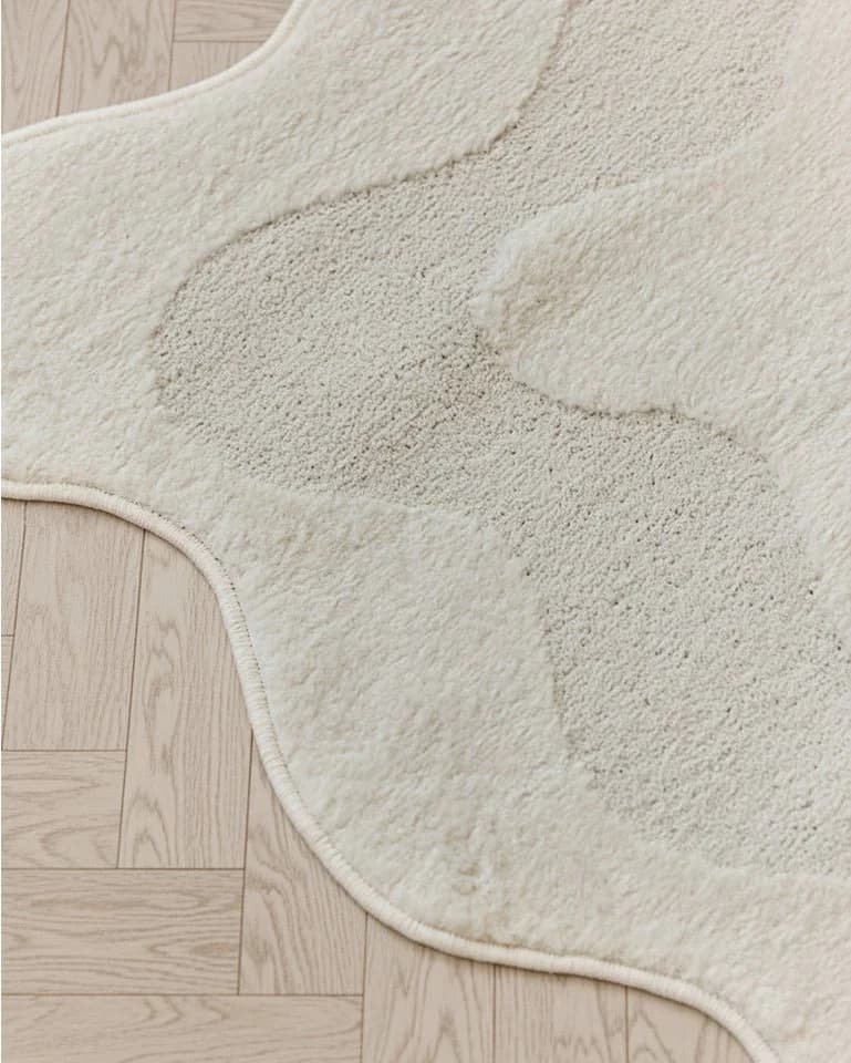 Tapiso Designteppich TERRA Kurzflorteppich Creme 11 mm - Bild 5